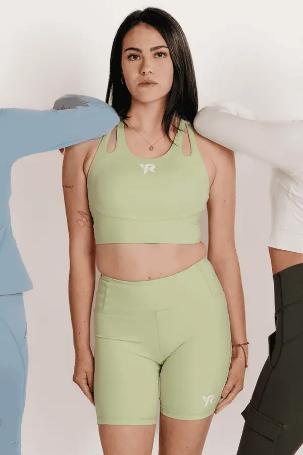 YRF Women's Sports Bra & Shorts Set